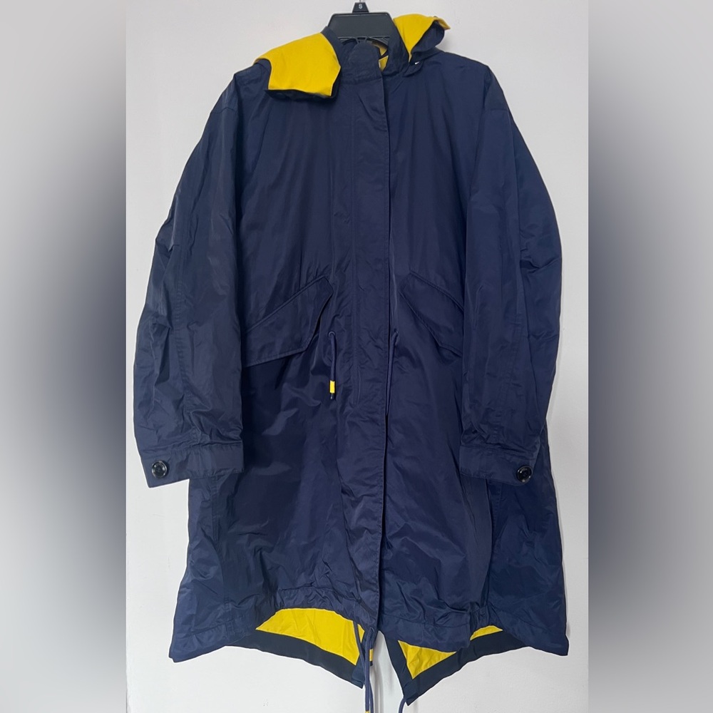 Tory Burch Sport Reversible Rain canvas Jacket Parka